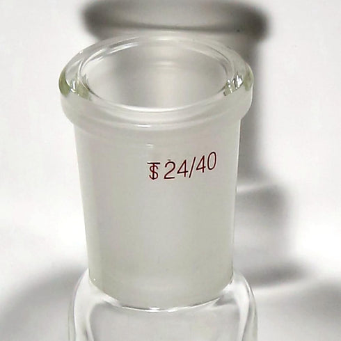 Dinglab 24/40 2 (250ML) Double Necks Round Bottom Flask Ground Joint, Two Necks Boiling Bottle Borosilicate Glass Necks