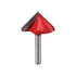 4 Piece 90 Degree V Groove Router Bits, 1/4 Inch Shank, Carbide Tipped for Woodworking Chamfer