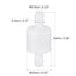 MECCANIXITY Non Return Check Valve, 3/8 Inch Dia. One Way Inline Hose Connector for Water Tank Pump, POM Plastic White