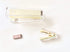 Office Stapler Set, Clear Acrylic Dark Gold Tone Manual Staplers and Staples Remover Tool for Desktop Accessories