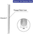 uxcell M6 x 170mm Fully Threaded Rod Bar Studs, 5 Pcs, 304 Stainless Steel Fasteners