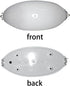 8.07X3.93X3.34 Inches jojofuny Sauna Explosion-Proof Light Shade Flush Mount Ceiling Lamp Cover Anti-Fog Vapor Proof