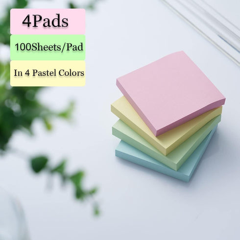 Sticky Notes 3x3 in,Sticky Notes Colorful,Super Sticky Notes,Basic Office Supplies Posted Notes,Suitable for Office, School Etc …