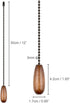 4pcs 12 Inches 4Pack) Ceiling Fan Pull Chain Extender, Wooden Decorative Pendant Extension Chains, Lighting & Fan