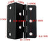 RMNBDN 2 Inch Hardware(51x15x1.0 One-Piece Eight Holes Triple Fold Hinge Iron Hinge for Cabinet Bedside Table Furniture