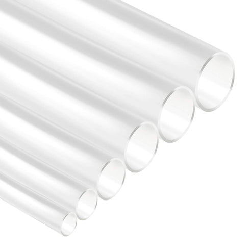 XHF 205 PCS 8 Size Length 3.5" Clear 3:1 Waterproof Automotive Electrical Heat Shrink Tubing Assortment Kit