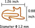 Cat Paper Clips - Cute Desk Accessories, Small Office Supplies Gifts for Cat Lovers