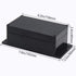 Zulkit Junction Box, ABS Plastic Dustproof Waterproof IP65 Electrical Boxes Project Enclosure, Black (Pack of 2)