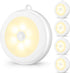 Mlambert 4 Pack Motion Sensor LED Night Light, Cordless Battery-Powered Stick-on Magnet