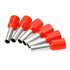 XHF 1000 PCS AWG 16/1.5mm² Wire Ferrules Insulated Copper Crimp Connectors, Red Crimp Pin Terminals