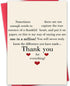 LiuuLi Thank You Card with Envelope, Gratitude Card,Thoughtful Appreciation Gift for Friend, Teacher,