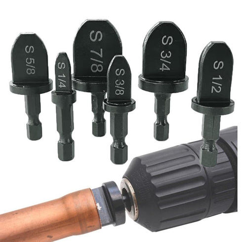 HVAC Swage Tool Set, Boring Drill Bits, Air Conditioner Copper Tube Expander, Swaging Tool Drill Bit Set