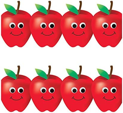 Hygloss Products Happy Apples Die-Cut Bulletin Board Border - 12 Pack