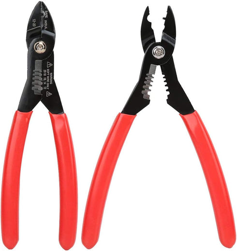 Handheld Crimping Pliers, 18cm / 7.1in 4 in 1 Multi Purpose Tool for Electrical Cable Stripping and Automotive Wire