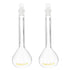 PATIKIL 100ml Volumetric Flask, 2Pcs Borosilicate Glass Graduated Measuring Flask for Lab Experiment