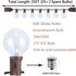 25FT 27 G40 Bulbs (2 Commercial C7/E12 GOOTHY Outdoor String Lights, Hanging Patio Lights String with Clear Globe
