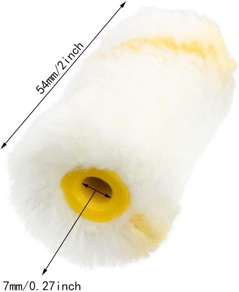 10pcs Wall Paint Roller Covers 2 Inch 5cm Mini Acrylic Fiber Brush House Decoration Painting Supplies Brush Tools