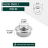 10# 32 Serrated Flange Hex Lock Nuts, 304 Stainless Steel 18-8 Anti-Loose Nuts for Machinery, 50 PCS
