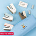 Brown Mini Stapler with 830 Staples, 20 Sheet Capacity, Cute Compact Travel Size for Students & Office