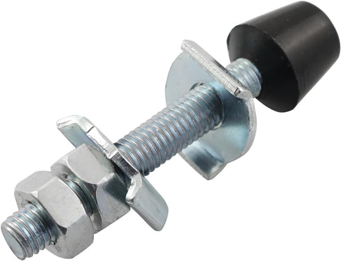 LQ Industrial 4PCS Carbon Steel Toggle Clamps M8x70mm with Rounded Spindle Tip, Rubber Head Toggle Clamp Assembly