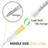 1cc 1ml Sterile Lab Utensils with 25 Gauge 5/8 Inch for Scientific Research, Industrial Dispensing - Pack of 50