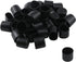 Antrader 32 Pcs Black Plastic Furniture Chair Leg Caps PVC Plastic Feet