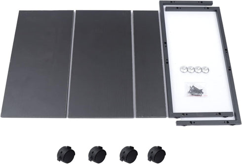 Ageanbri 2-Tier 20kg/44lbs Computer Carts & Machine Stands Rolling Computer Stand Each Layer Max Load-Bearing PC Stand