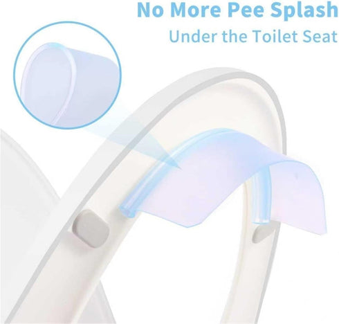 CASOME Portable Toilet Splash Guard, Easy-to-Install Urine Protector for Toilet Seat, Universal Toilet Splash Shield