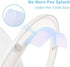 CASOME Portable Toilet Splash Guard, Easy-to-Install Urine Protector for Toilet Seat, Universal Toilet Splash Shield