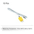 10pcs K Type Thermocouple Mini Connector Temperature Sensor Probes Fiberglass 3.3ft -50 to 400°C (-58 to 752°F) -