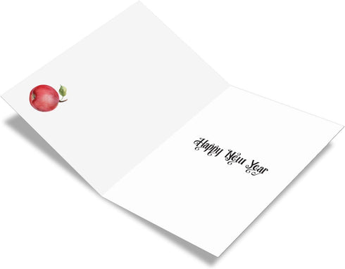 The Best Card Company 12 Rosh Hashanah Greeting Cards Bulk Box Set with 5 x 7 Inch Envelopes (1 Design, 12 Each) -