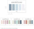 Monolike Color Palette Sticky Grid 500 D Set 4p - Self-Adhesive Memo Pad