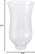Aspen Creative 23066-01 1-1/2" 6-3/4" 3-3/4" Clear Flare Shaped Transitional Style Replacement Glass Shade, Fitter