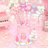 Cute Castle Unicorn Pen Pencil Holder, Desk Organizer for Office, Makeup Brush Holder Cup for Bathroom Kitchen Bedroom