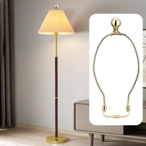 10 Inch Lamp Harp, Gold 2 Set, Metal Lamp Shade Harp Holder, DIY Detachable Lampshade Bracket