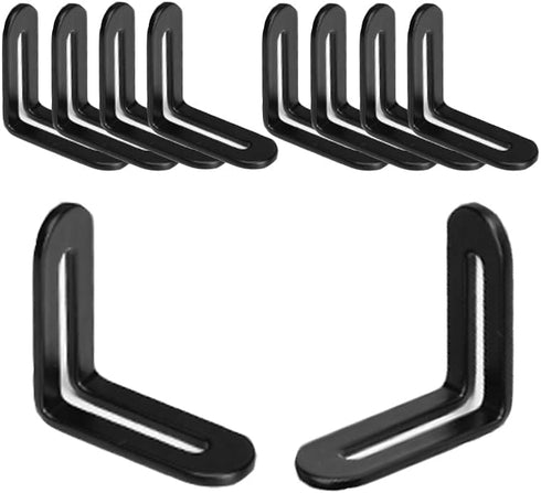 10 1 9/10" Pcs Adjustable L-Shape Corner Brace with Slot, Metal Connector Slidable Slotted Joint Right Angle Bracket