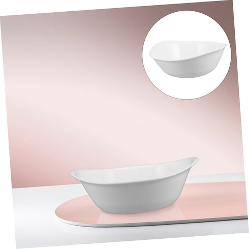 VICASKY Portable Oval Face Wash Basin - Stackable Cleaning Tub for Home and Salon