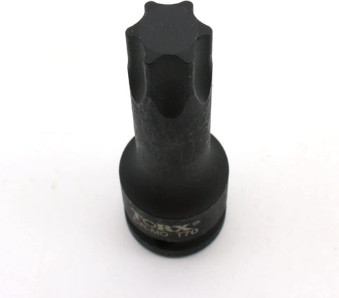 TMAX T70 3 Inch Long Torx Star 6 Point Black Impact Bit Socket, Auto Repair Tool
