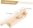 Cabilock Wooden Dumpling Wrapper Press Long Handle Maker Tool for Rice Cakes and Dumpling Skin Easy to Use Kitchen