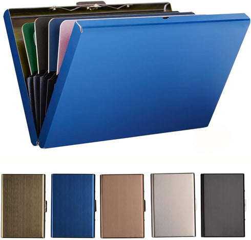 EASTNIGHTS RFID Credit Card Holder Metal Wallet for Men or Women