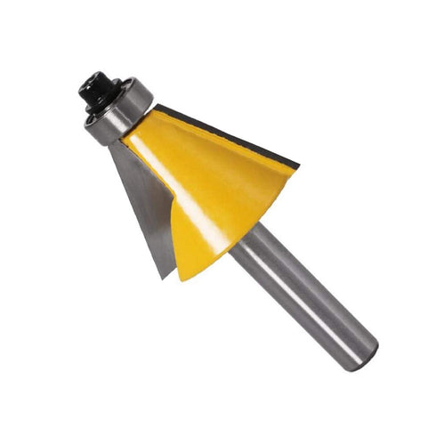 3Pcs Set 1/4 Inch 15 22.5 30 Wolfride Chamfer Router Bit Shank Bevel Router Bits Degree