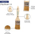 Pro Grade Chip Paint Brushes, 12 Ea 1.5 Inch Light Brown Chip Paint Brush