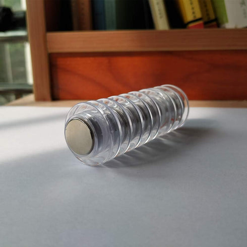 Magnets for Glass Whiteboard, Dry Erase Board, Bulletin Board, Rare Earth Neodymium Magnet, Clear (9 Pack)