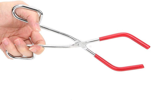 Lab Beaker Tongs, 9.8in Length with Rubber Coated Ends for 50mL - 1000mL Capacity Beaker