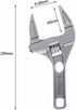 Wrench Short Shank, 6-68 mm Large Openings, Bathroom Aluminum Alloy Spanner for Washbasin, Tube, Nut Disassembly
