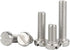 KWVBSDJGU 304 DIN84 GB65 Bolts,M1.6 M2 .5 M3 M4 M5(M4x50mm 20pcs) Slotted Cheese Head Screw Stainless Steel Slot Column