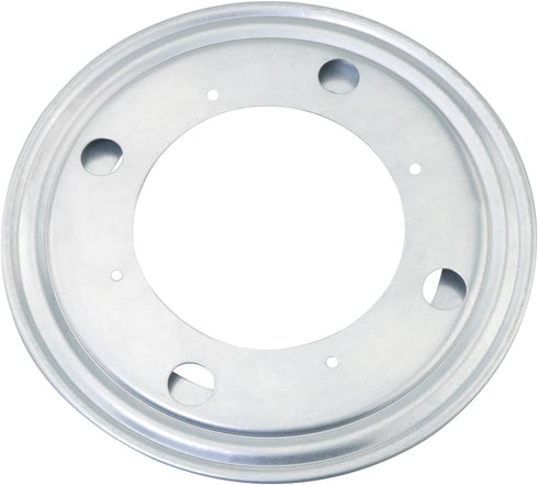 WHYHKJ 8 inch Circular Rotating Plate Bearing White Zinc Silver Multi Purpose Rotating Bookshelf Base Furniture