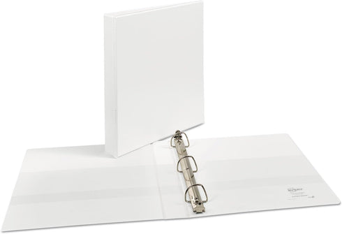 Avery Durable View Binder, 1-Inch Cap EZD Rings, Letter Size, White, 1/EA