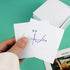 Non Sticky Notes, 500pcs Memo Pad in Cube, 3x3 Inch Note Holder and Blank Note Paper for Home School Office Accessories