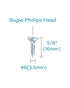 200pcs #6x5/8 Flat Head Phillips Drywall Screws, Fine Thread Sharp Point Wood Screws, Zinc Coated Carbon Steel